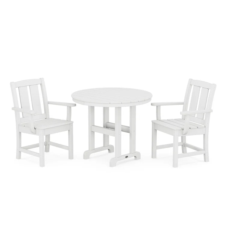 Mission 3-Piece Farmhouse Dining Set