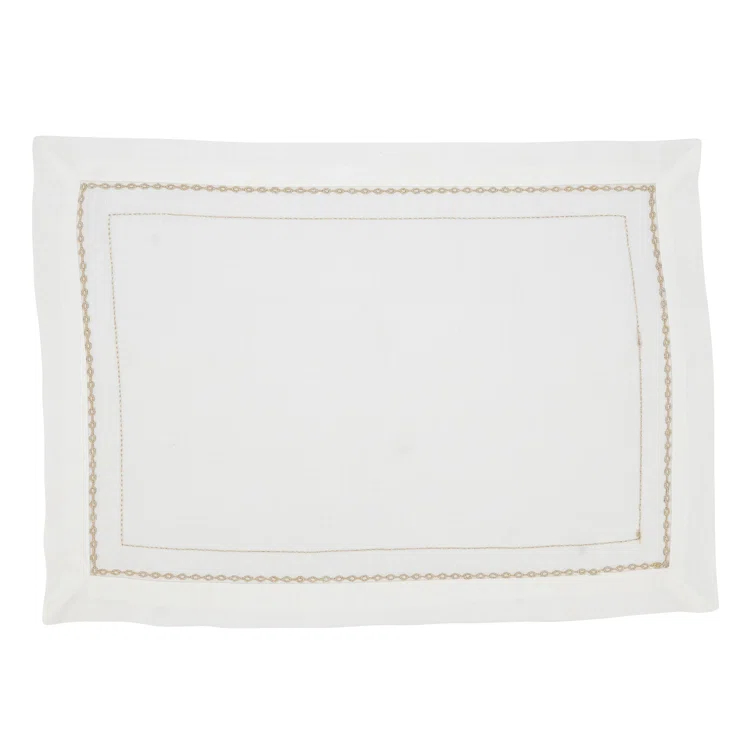 Polyester No Pattern Rectangle Placemat (Set of 4)