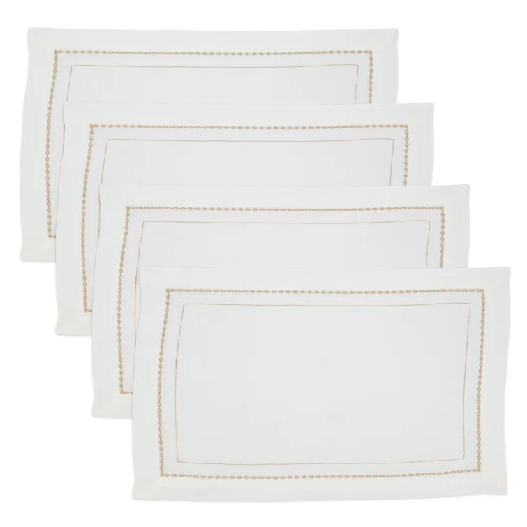Polyester No Pattern Rectangle Placemat (Set of 4)
