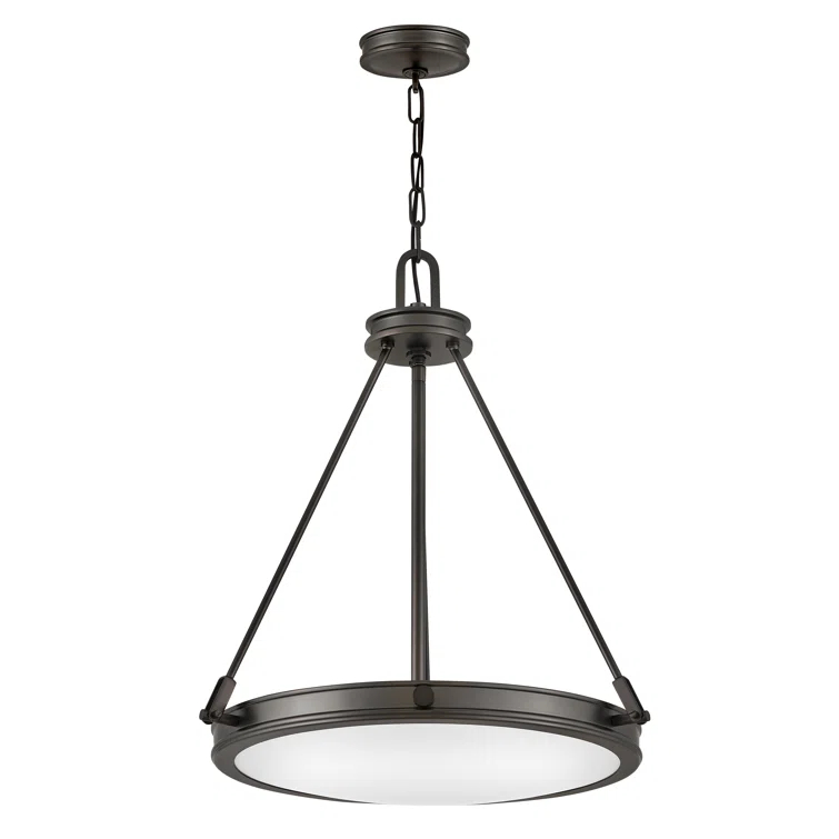 Collier Four-Light Chain-Hung Pendant - Black Oxide