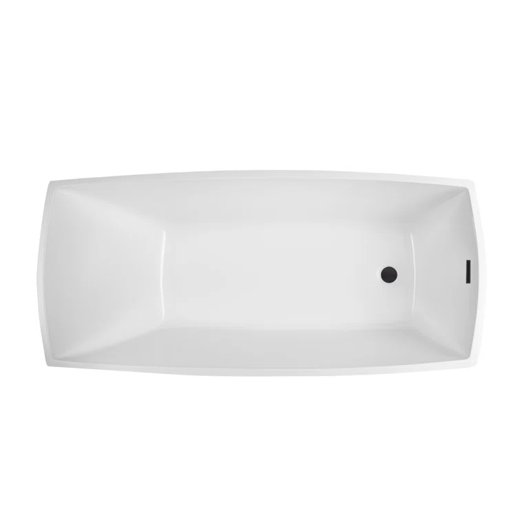Vanity Art 67" X 31" Acrylic Freestanding Bathtub