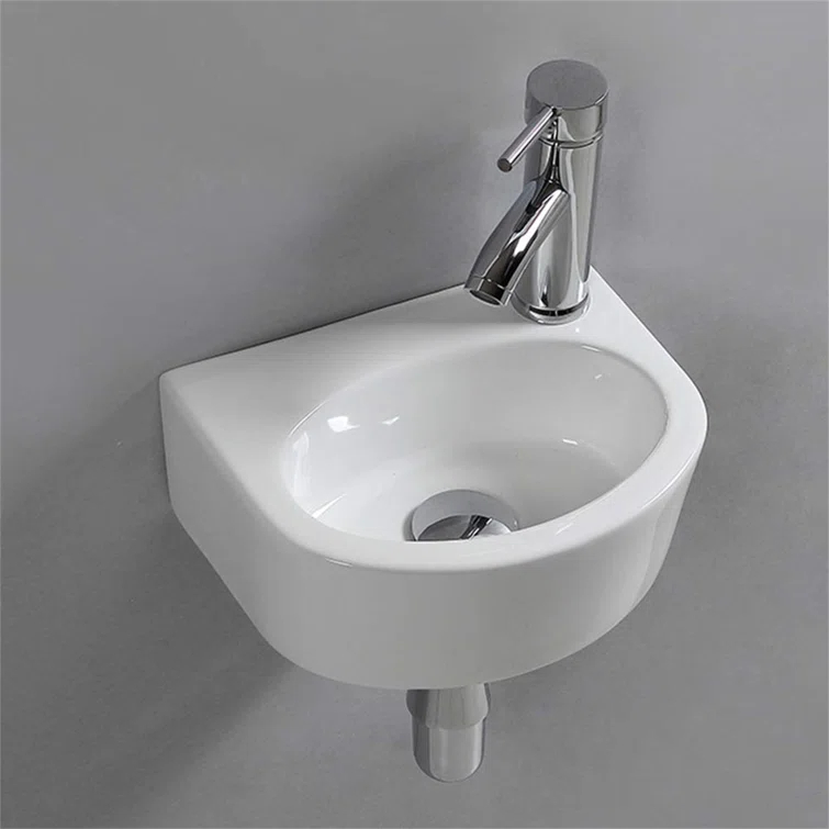 BTERAZ B085NFCP38 BTERAZ 9.25'' White Ceramic Oval Bathroom Sink