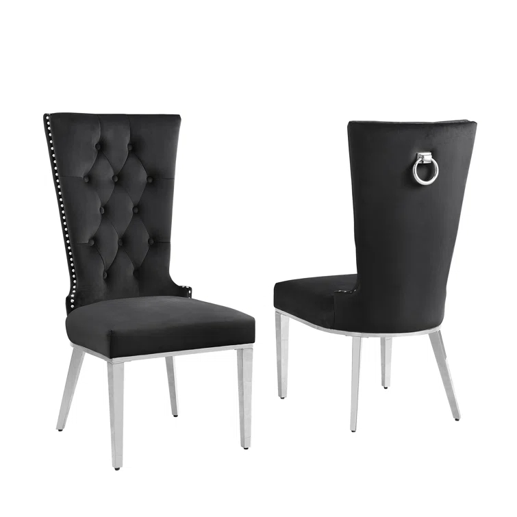 Princeton 19'' H Tufted Velvet Upholstered Side Chair