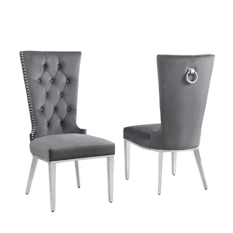 Princeton Tufted Velvet Side Chair Dining Chair