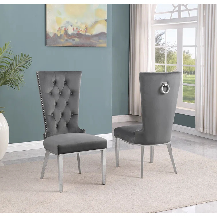 Princeton Tufted Velvet Side Chair Dining Chair