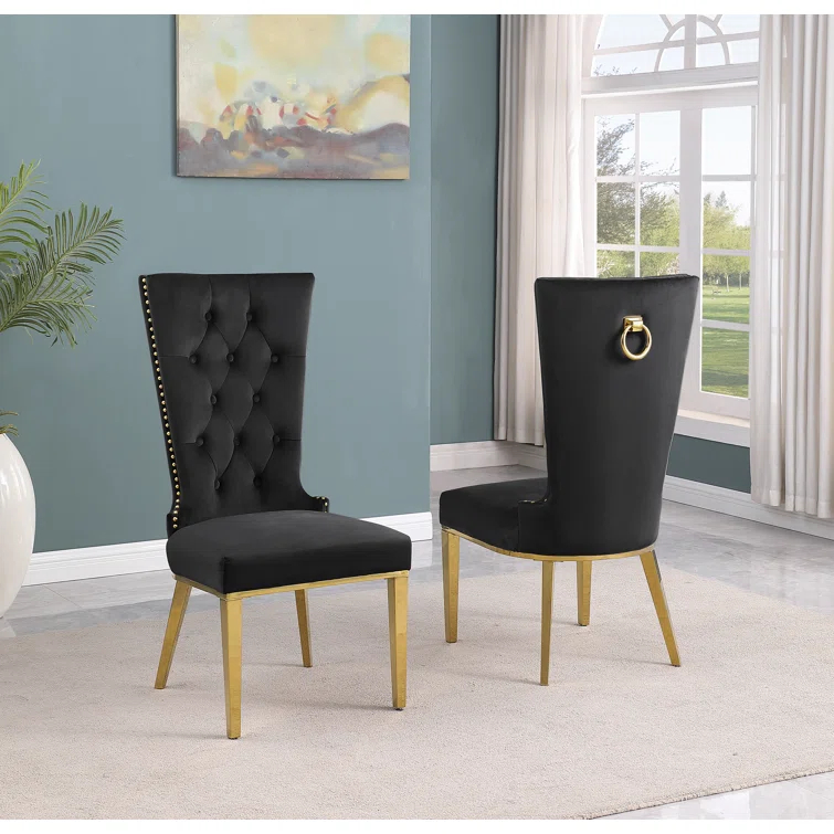 Carnahan Button Tufted Parsons Chair