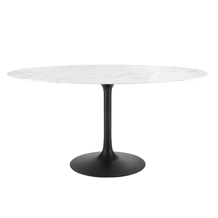 Modway Modway Lippa Oval Artificial Marble Dining Table