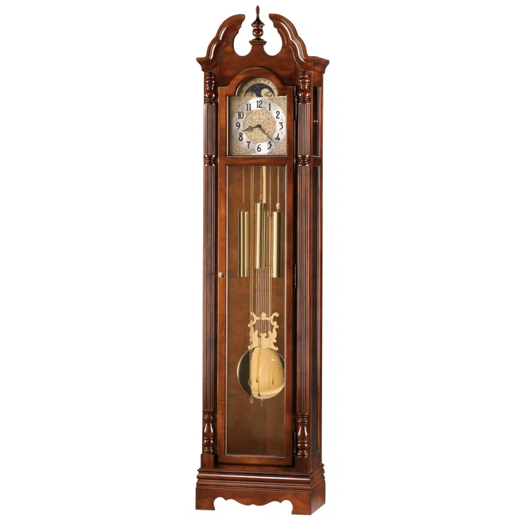 Howard Miller® Odette 82.5'' H Solid + Manufactured Wood Grandfather Clock
