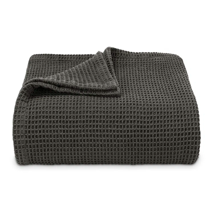 Vera Wang Vera Wang Waffleweave Cotton Blanket