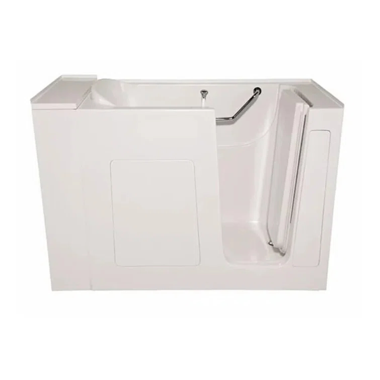 Hydro Systems Lifestyle 5230 Walk-In Tub Life Style 52" x 30" Walk in Soaking Acrylic Bathtub with Integrated Seat WAL5230GTO-WHI-WOV.WHI