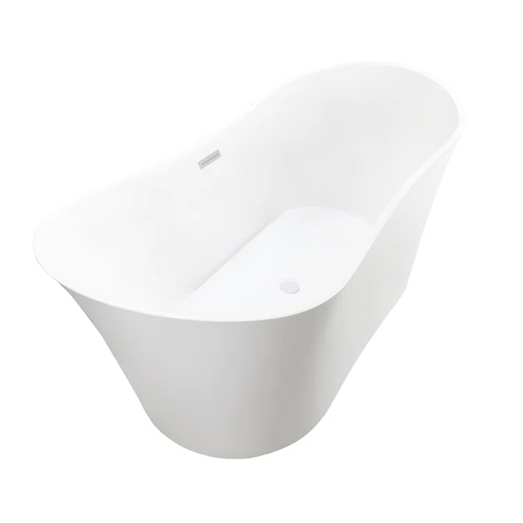 67" x 31" Freestanding Soaking Bathtub
