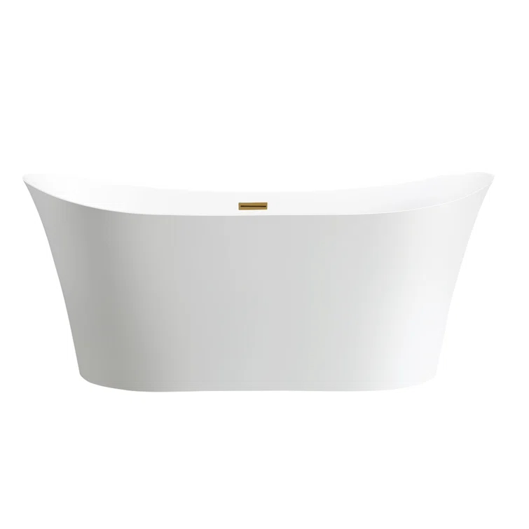 67" x 31" Freestanding Soaking Bathtub