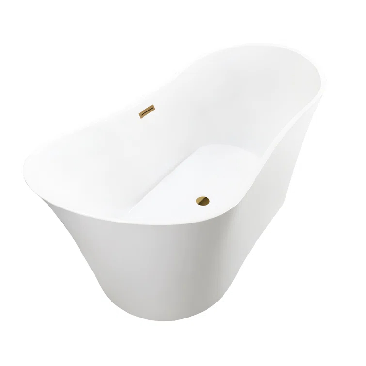 67" x 31" Freestanding Soaking Bathtub