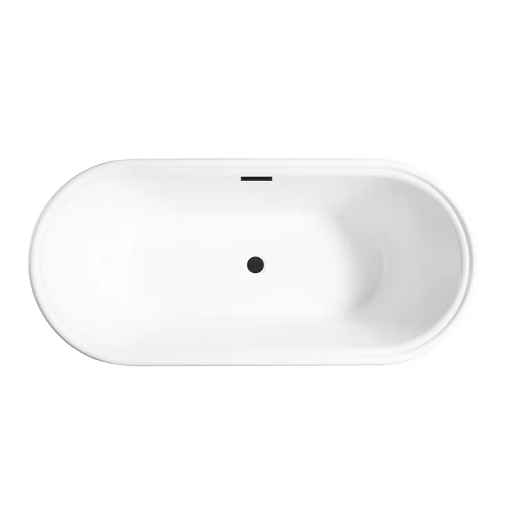 Athena 67" x 31" Freestanding Soaking Acrylic Bathtub