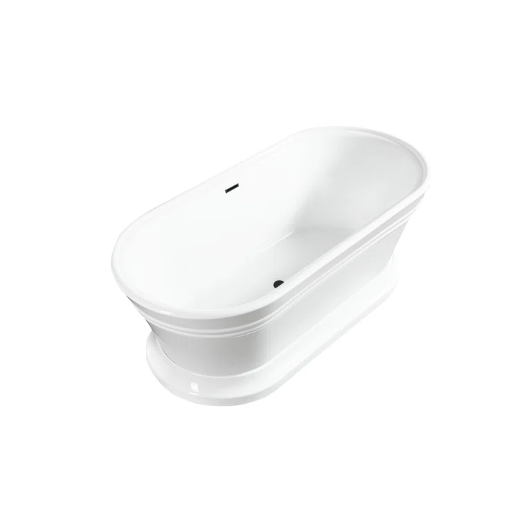 Athena 67" x 31" Freestanding Soaking Acrylic Bathtub
