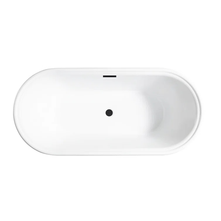 Athena 67" x 31" Freestanding Soaking Acrylic Bathtub
