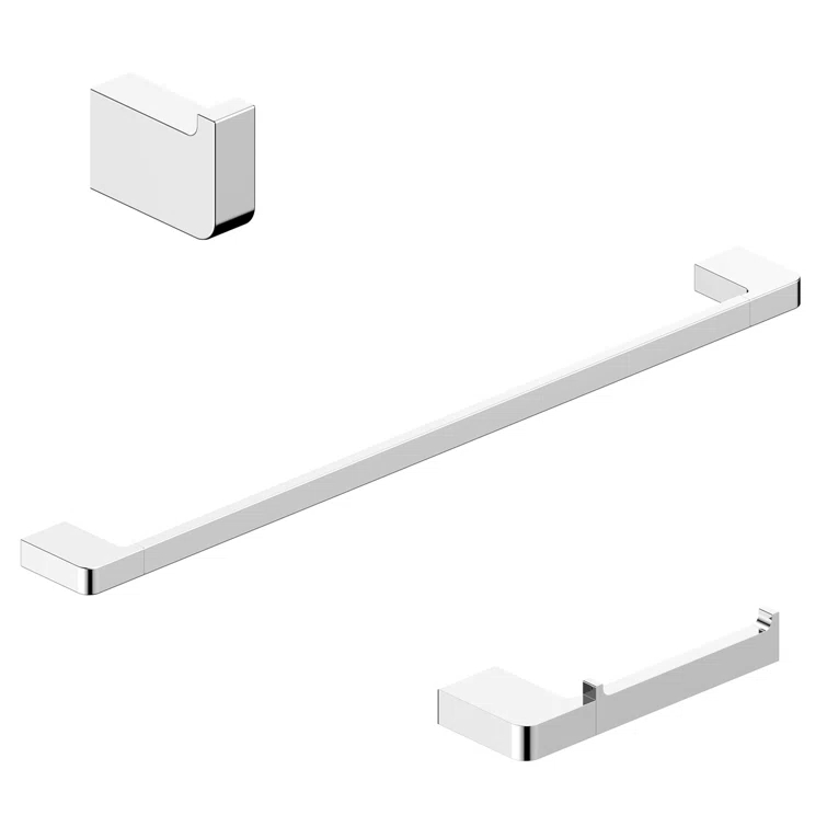 Cube 3 - Piece Bathroom Hardware Set