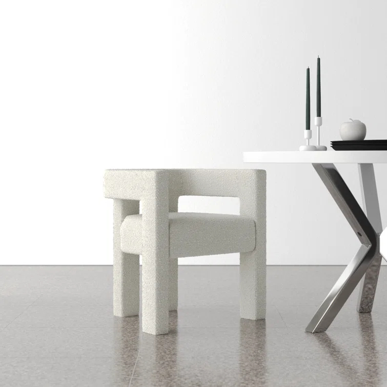 Marcella Boucle Dining Armchair