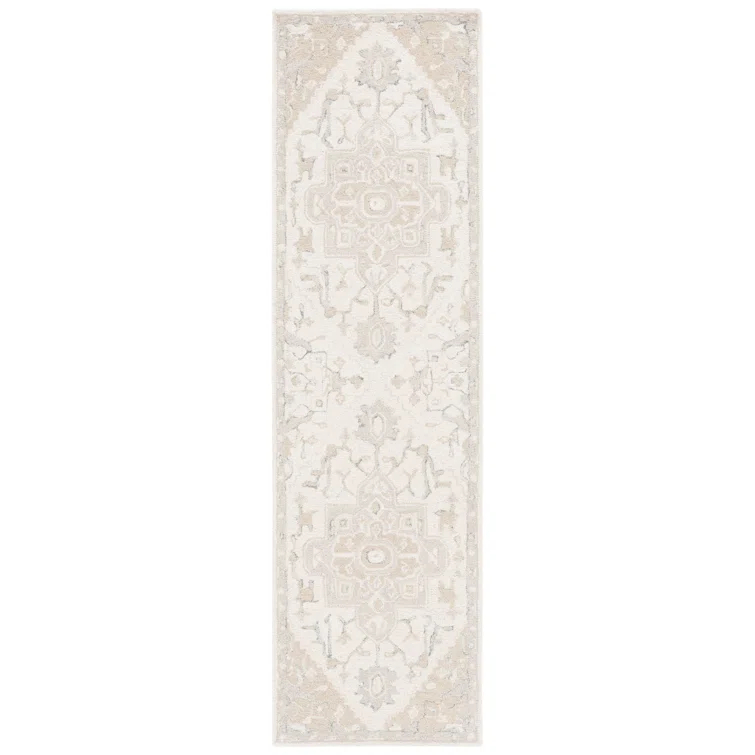 Lauren Ralph Lauren Percy Hand Tufted Wool/Cotton Oriental Rug in Ivory/Beige