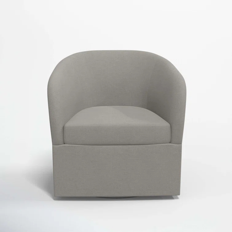 Lesia Upholstered Swivel Barrel Chair