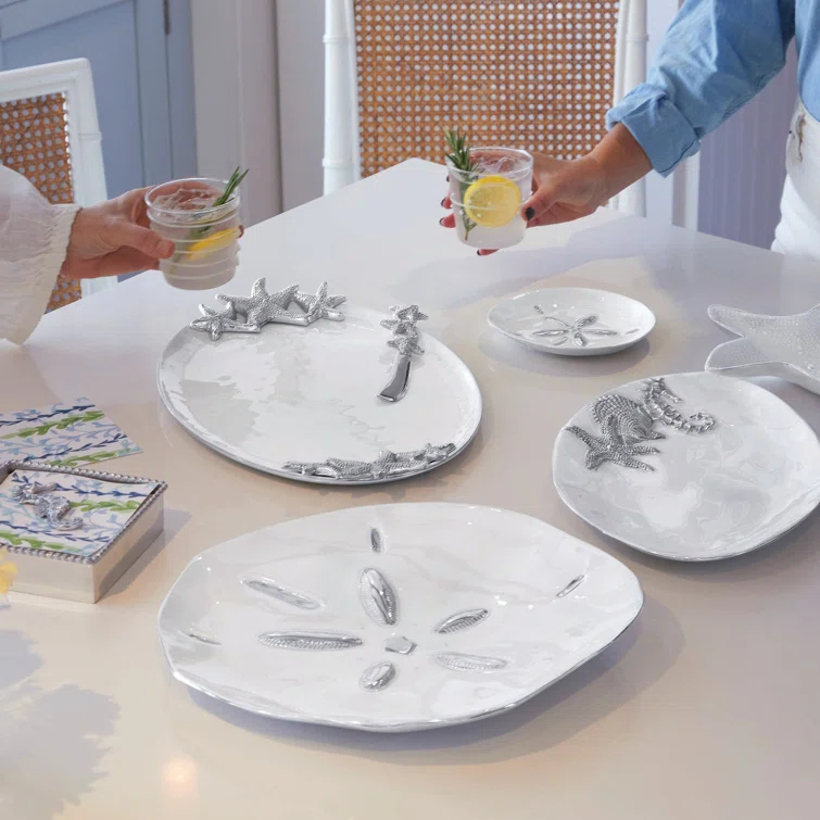 Mariposa Seaside Aluminum Platter