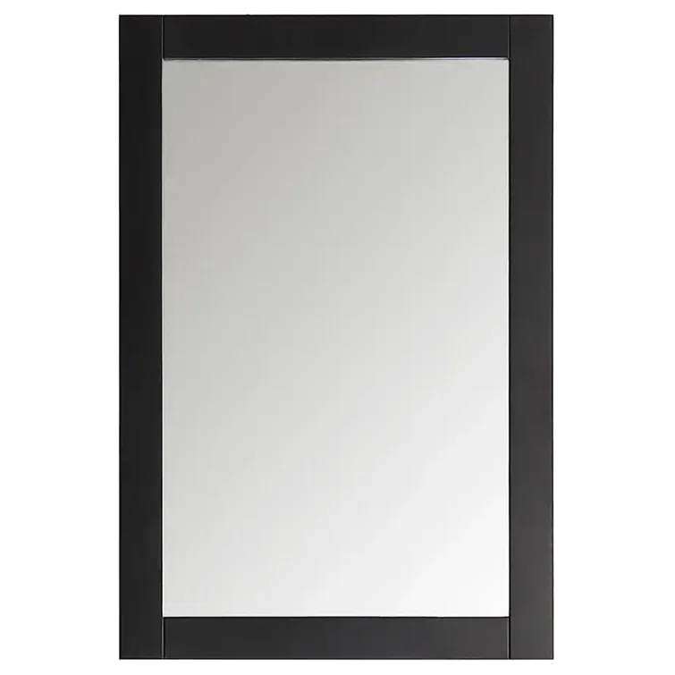 Hartford 20" Traditional Rectangular Wood Framed Bathroom Vanity Mirror