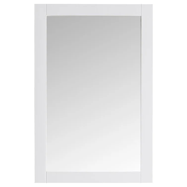 Hartford 20" Traditional Rectangular Wood Framed Bathroom Vanity Mirror