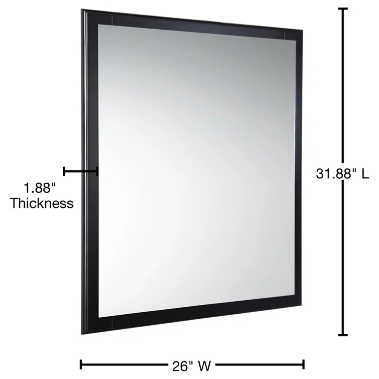 Oxford Rectangular Framed Bathroom Vanity Mirror