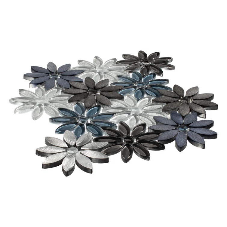 Fresh Novelty Flower Polished Natural Stones Wall & Floor Mosaic Tile
