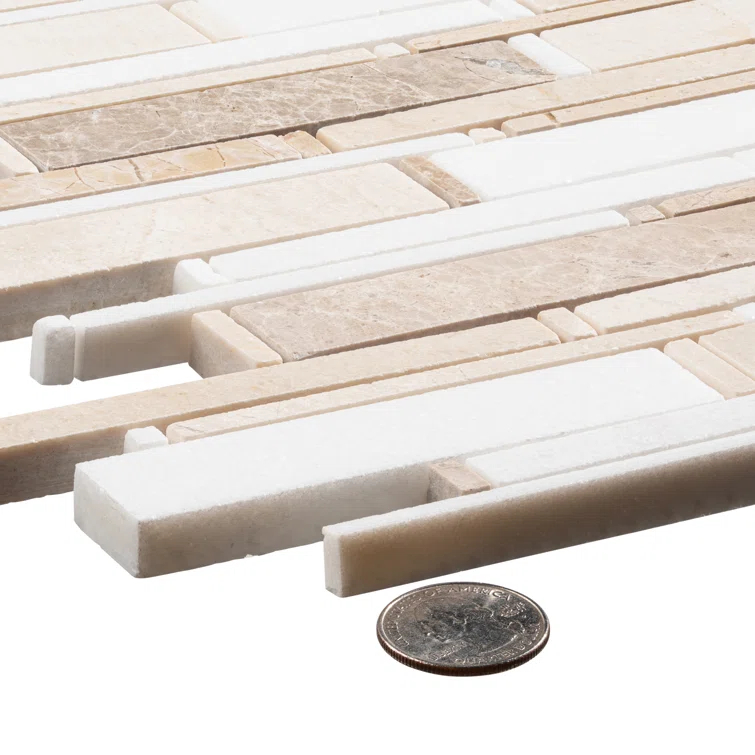 Knoll Natural Stone Mosaic Kitchen Backsplash, Bathroom, Shower, Pool, Wall and Floor Tile