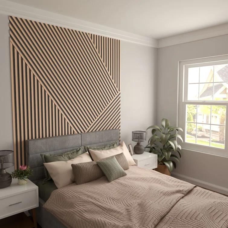 Adjustable Wood Slat Wall Panel Kit