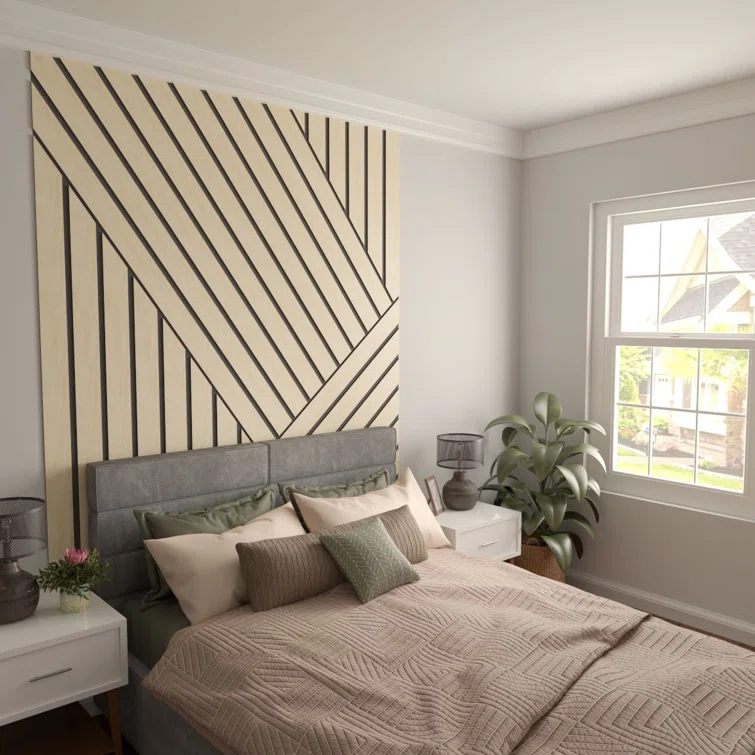 Adjustable Wood Slat Wall Panel Kit