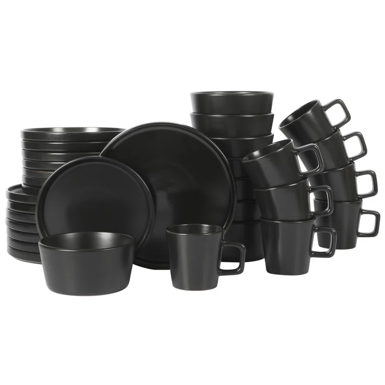 Gibson Soho Lounge Stoneware Dinnerware Set - Service for 8