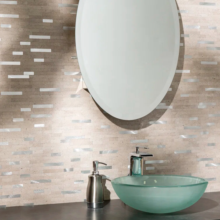 12'' W x 12.75'' L PVC Peel and Stick Mosaic Tile
