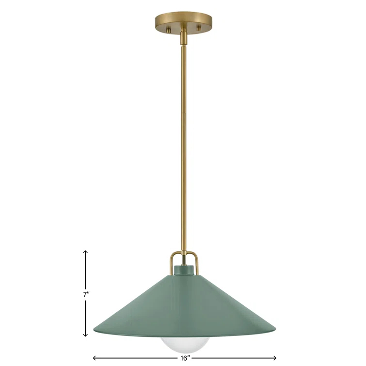 Zoë Single Light Metal Steel Dimmable Pendant