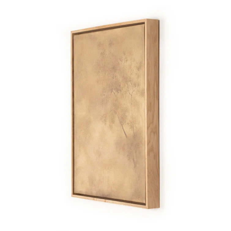 Atmospheric Graphic Art Print on Canvas with Solid Wood Floater Frame