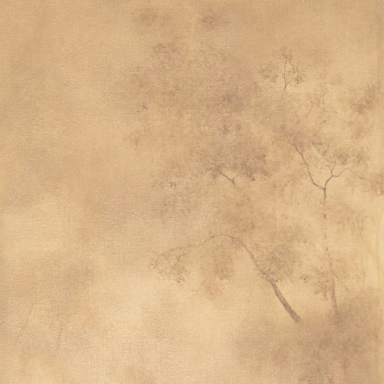 Towering Oak Framed Beige Canvas Art 36" x 48"