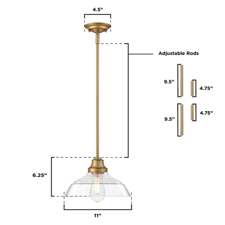 Iron Hill 1 - Light Single Pendant