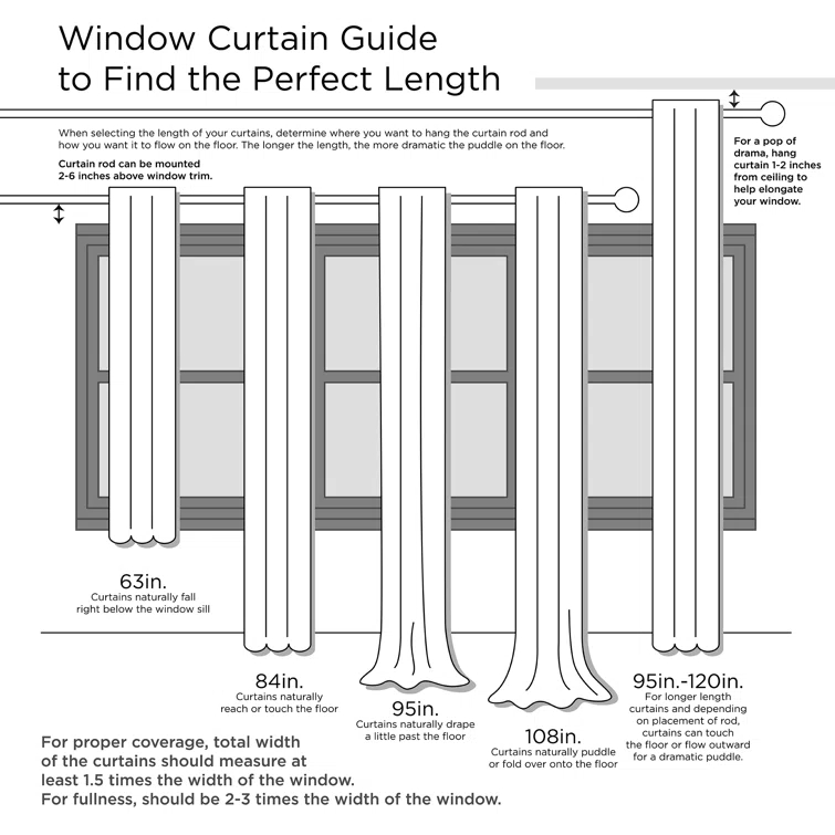 Harper Solid Crushed Curtain Panel Pair