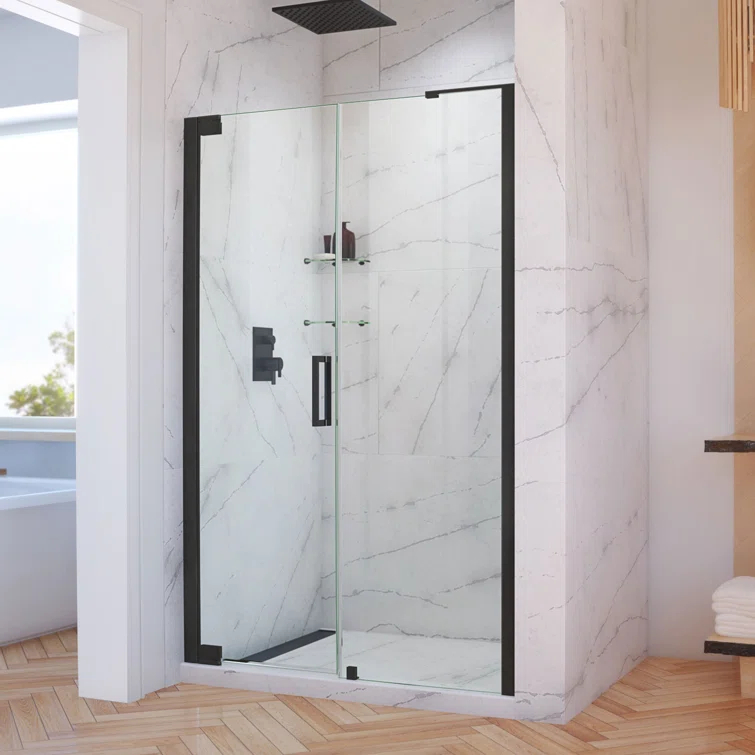 Elegance-LS 57.75" W x 72" H Pivot Frameless Shower Door with ClearMax™ Technology