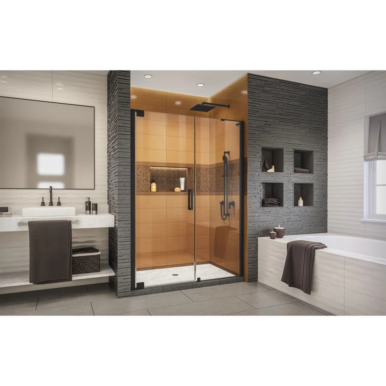 Elegance-LS 57.75" W x 72" H Pivot Frameless Shower Door with ClearMax™ Technology