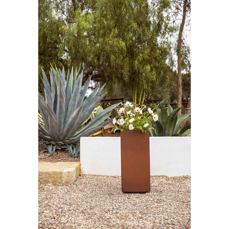Corten Steel Series Pedestal Planter