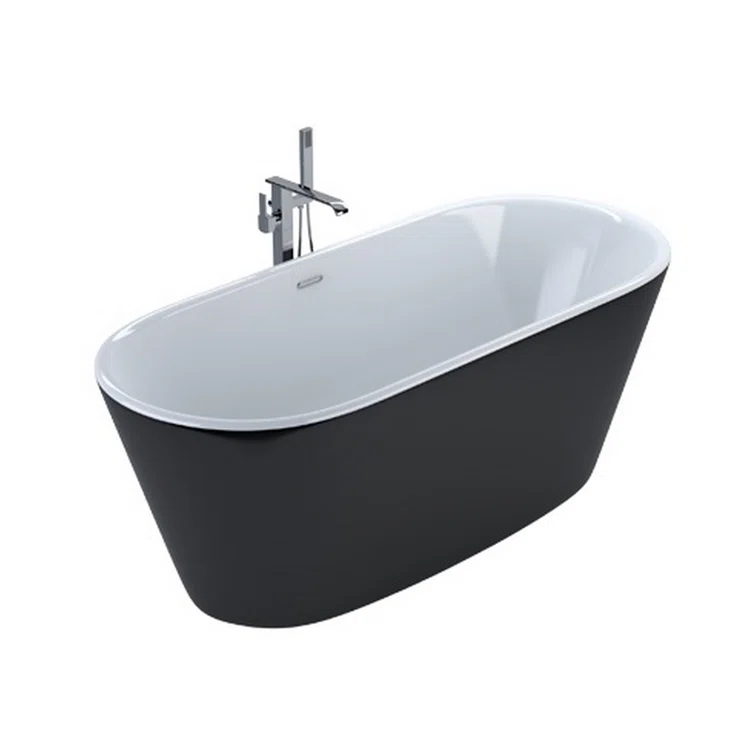 Ovale 59'' x 29.5'' Freestanding Soaking Acrylic Bathtub