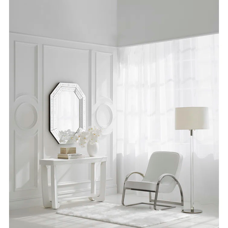 Antique Brass & Crystal Adjustable Outdoor Floor Lamp Set