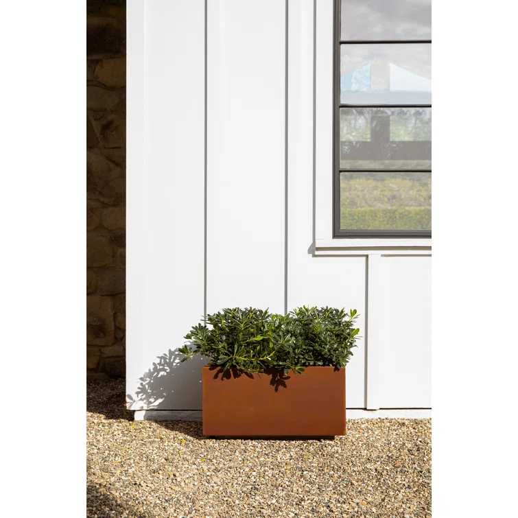 Corten Steel Series Long Box Planter