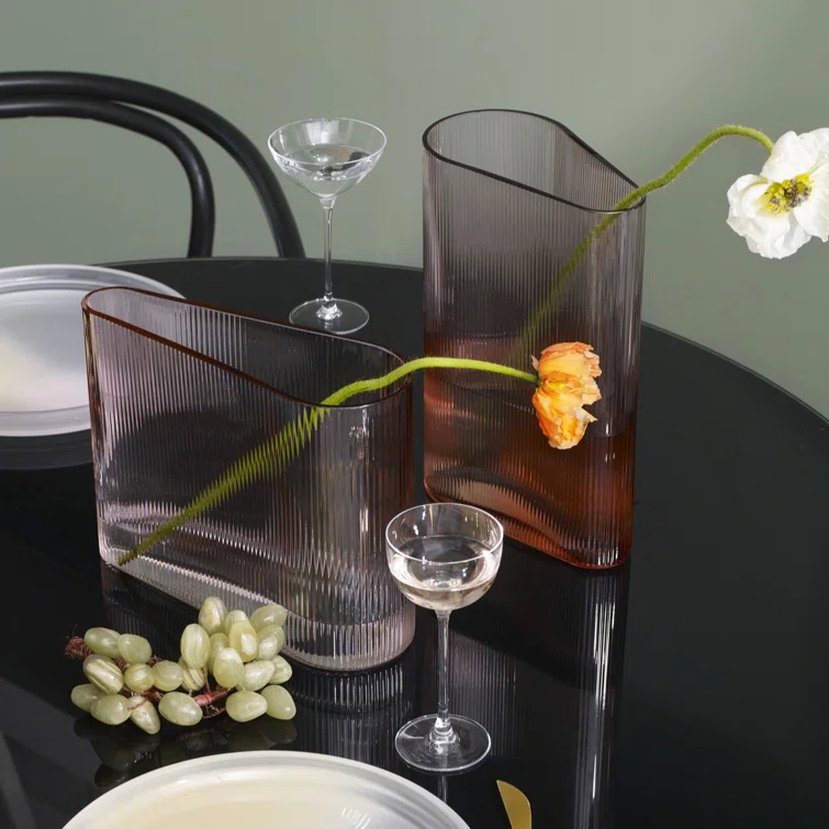 Mist Lead Free Crystal Vase