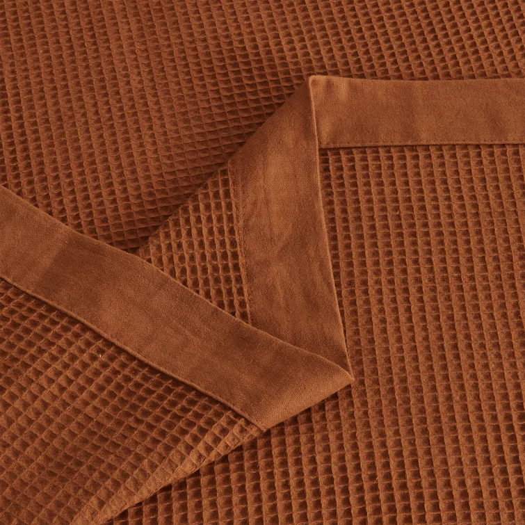 100% Cotton Lightweight Waffle Weave Summer Blanket
