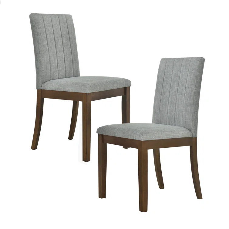 Upholstered Channel-back Dining Chair