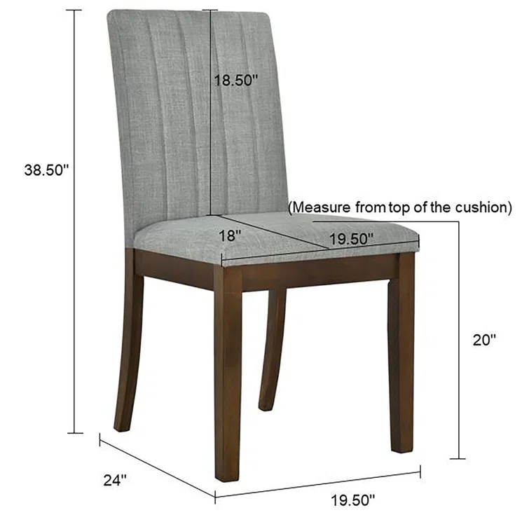 Upholstered Channel-back Dining Chair
