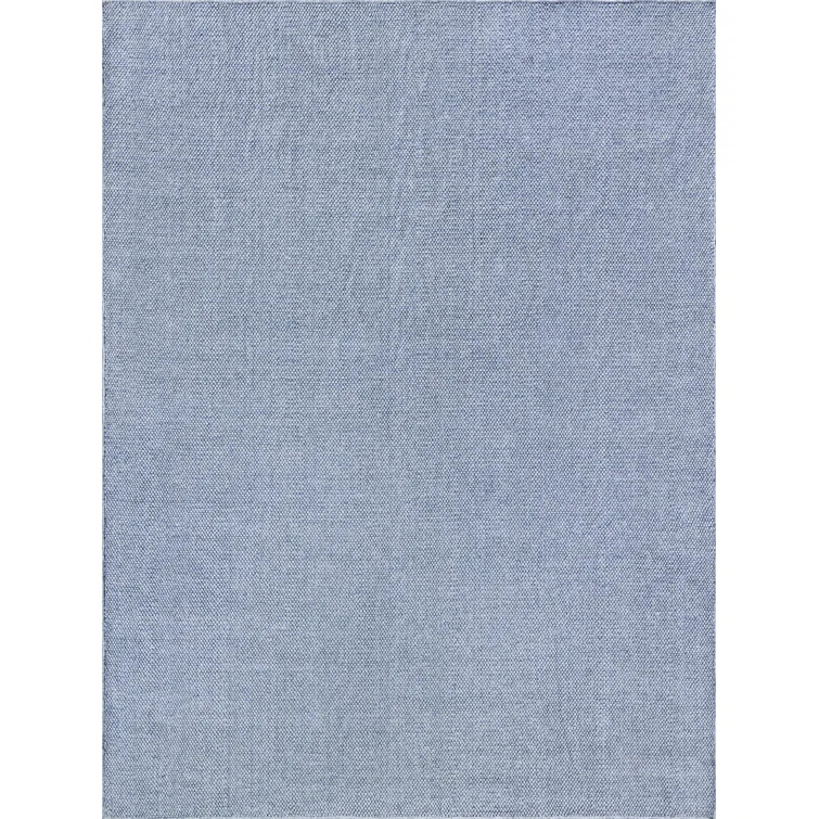 Rectangle Bali Light Blue Handmade Recycled P.E.T. Area Rug